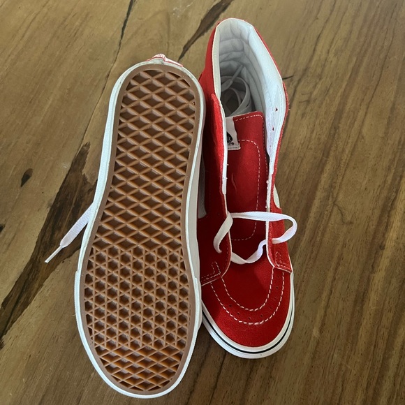 Vans Sk8-Hi Skate Shoe - Racing Red - Picture 2 of 5